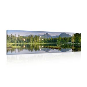 Obraz nádherná panoráma hôr pri jazere