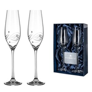 Diamante poháre na šampanské Lunar s kryštálmi Swarovski 210 ml 2KS