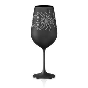 Crystalex pohár na víno Škorpión Čierna 550 ml 1KS