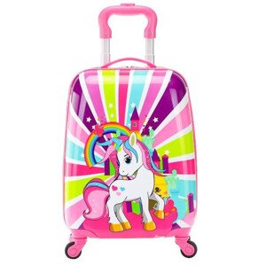 Detský cestovný kufor s farebným jednorožcom 32 l