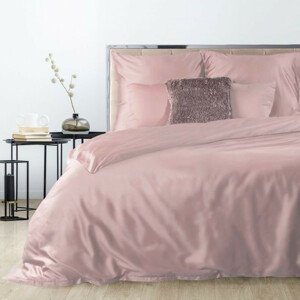 Ružové obojstranné posteľné obliečky so zapínaním na zips 2 časti: 1ks 140 cmx200 + 1ks 70 cmx80