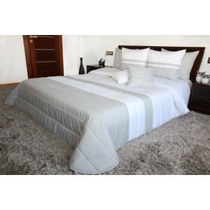 domtextilu.sk Bielo sivé prehozy na manželskú posteľ Šírka: 200 cm | Dĺžka: 220 cm 6836-124712