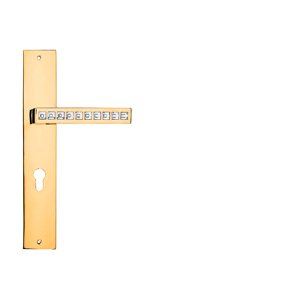 Kľučka na dvere LI - REFLEX - SH 1216 ZLL - zlatá lesklá - pozlátená (OZ) | MP-KOVANIA.sk