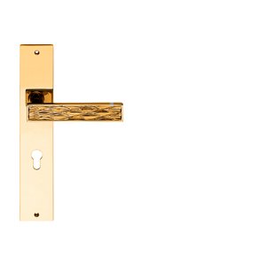 Kľučka na dvere LI - DYNAMIC - SH 1645 ZLL - zlatá lesklá - pozlátená (OZ) | MP-KOVANIA.sk