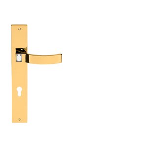 Kľučka na dvere LI - ELIOS CRYSTAL - SH 1340 ZLL - zlatá lesklá - pozlátená (OZ) | MP-KOVANIA.sk
