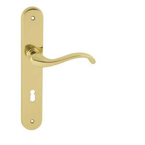 Kľučka na dvere FO - CAST - SO ZLL - zlatá lesklá (L01) | MP-KOVANIA.sk