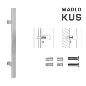 Madlo na dvere FT - MADLO kód K41S 40x10 mm SP ks NEM - nerez matná (F60) | MP-KOVANIA.sk
