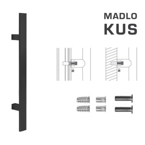 Madlo na dvere FT - MADLO kód K41S 40x10 mm SP ks CIM - čierna matná (FNO) | MP-KOVANIA.sk