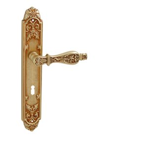 Kľučka na dvere FO - SIRACUSA - SO ZLA - zlatá antik (017) | MP-KOVANIA.sk