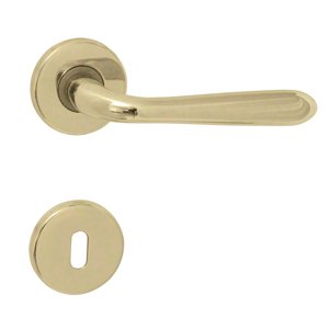 Kľučka na dvere GI - ORION - R ZLL - zlatá lesklá (L01) | MP-KOVANIA.sk