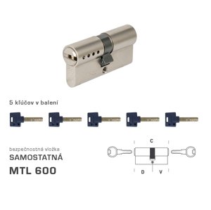 MTL - MTL600 S obojstranná NIM - nikel matný | MP-KOVANIA.sk