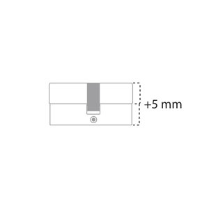 DK - Doplnková funkcia - Obojstranná vložka pre jamkové kľúče  - 5 mm naviac  | MP-KOVANIA.sk