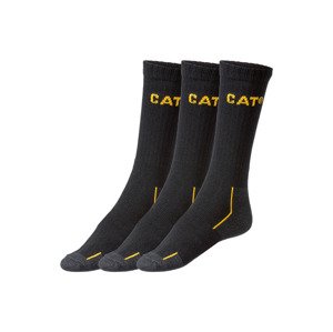 Caterpillar Pánske ponožky, 3 páry (43/46, čierna)