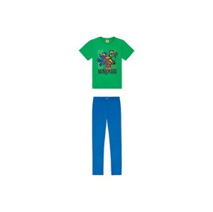 LEGO Detské pyžamo (110/116, Ninjago zelená/modrá)