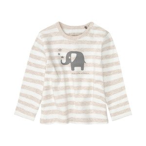 bellybutton Detské tričko s dlhým rukávom pre bábätká (68, béžová)