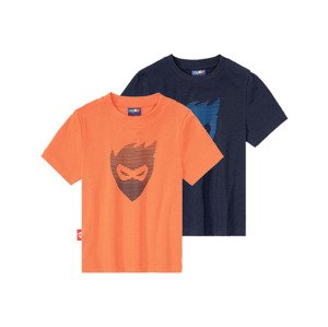 lupilu® Chlapčenské funkčné tričko, 2 kusy  (86/92, námornícka modrá/oranžová)