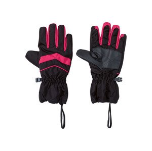 CRIVIT Detské lyžiarske rukavice (5, čierna/ružová)