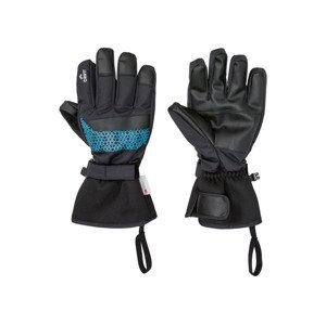 CRIVIT Dámske/pánske lyžiarske rukavice (7, čierna/modrá)