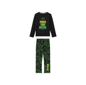 PLAYSTATION | XBOX Chlapčenské dlhé pyžamo (122/128, XBOX/čierna/zelená)