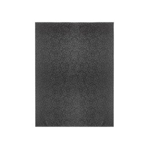 LIVARNO home Žakárový obrus, 130 x 170 cm/Žakárový behúň na stôl, 50 x 150 cm (obrus, 130 x 170 cm, čierna)