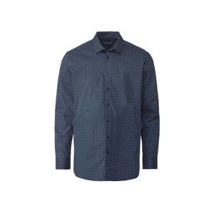 Nobel League Pánska košeľa „Super Slim Fit“, vzor/modrá (38, vzor/modrá)
