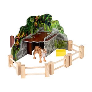 Playtive Detské drevené zvieracie figúrky (ohrada pre tigra)