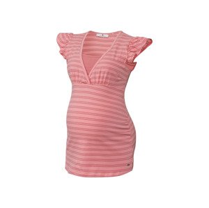 bellybutton Dámske tehotenské tričko (38, pruhy/koralová/bledoružová)