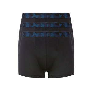 LIVERGY® Pánske boxerky, 3 kusy (XL, čierna)