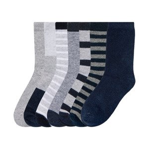 pepperts!® Chlapčenské ponožky, 7 párov (35/38, navy modrá/sivá/biela/žltá)