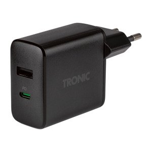 TRONIC® Dvojitá USB nabíjačka (čierna)