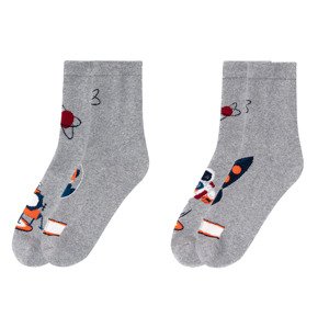 pepperts!® Detské hrejivé ponožky, 2 páry (35/38, sivá)