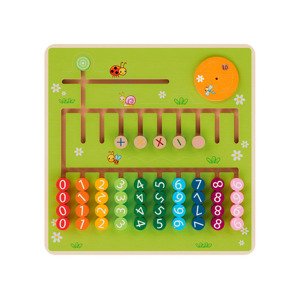 Playtive Drevená Montessori hra na počítanie (aritmetické počty)
