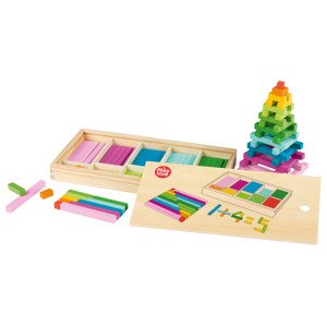 Playtive Drevená Montessori hra na počítanie (paličky na počítanie)