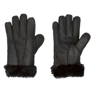 esmara® Dámske rukavice z jahňacej kože (7, čierna)