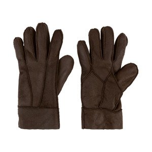 esmara® Dámske rukavice z jahňacej kože (7, tmavohnedá)