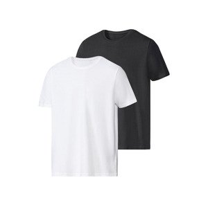 PARKSIDE® Pánske tričko, 2 kusy (XL (56/58), biela/čierna)