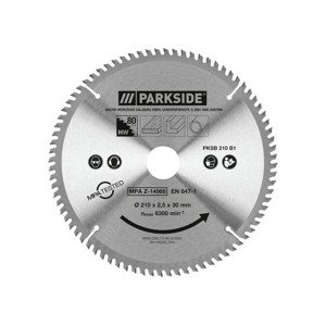 PARKSIDE® Pílový kotúč PKSB 210 B1 (TRF pílový kotúč, 80 zubov)