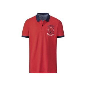 LIVERGY® Pánske polo tričko „Slim Fit“ (S (44/46), červená)