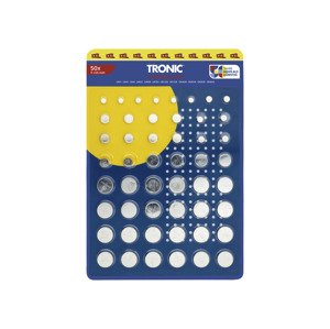 TRONIC® XXL súprava gombíkových batérií, 50-dielna