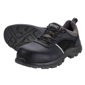 PARKSIDE® Pánska kožená bezpečnostná obuv S3 (42, čierna/sivá)