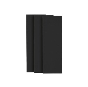 crelando® Maliarske plátno, čierne (3 ks (20 x 60 cm))