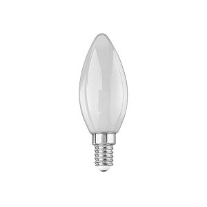 LIVARNO home Filamentová LED žiarovka (sviečka E14, mliečna biela)