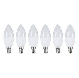 LIVARNO home LED žiarovka, 6 kusov (sviečka E14)