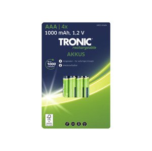TRONIC® Batérie Ni-MH Ready 2 Use, 4 kusy (AAA)