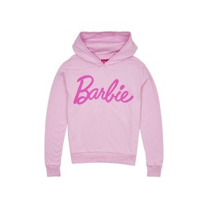 Barbie Dámska mikina s kapucňou (S, bledoružová)