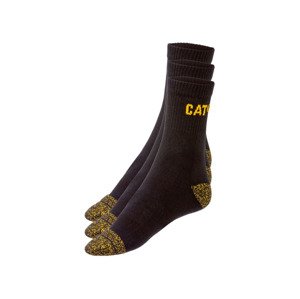 Caterpillar Pánske pracovné ponožky, 3 páry (47/50 , čierna)