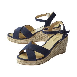 esmara® Dámske sandále (37, navy modrá)