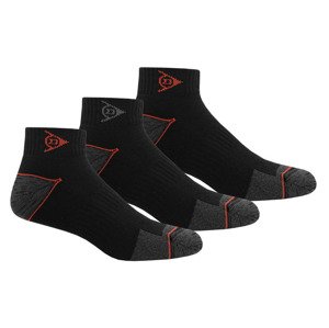 DUNLOP Pánske pracovné ponožky, 3 páry (43/46, čierna)