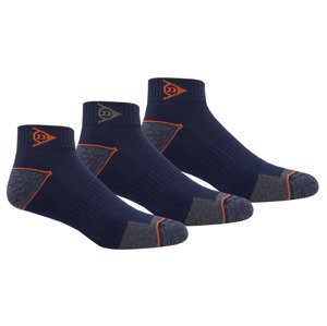 DUNLOP Pánske pracovné ponožky, 3 páry (43/46, modrá)