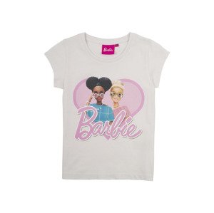 Barbie Dievčenské tričko (110/116, biela)